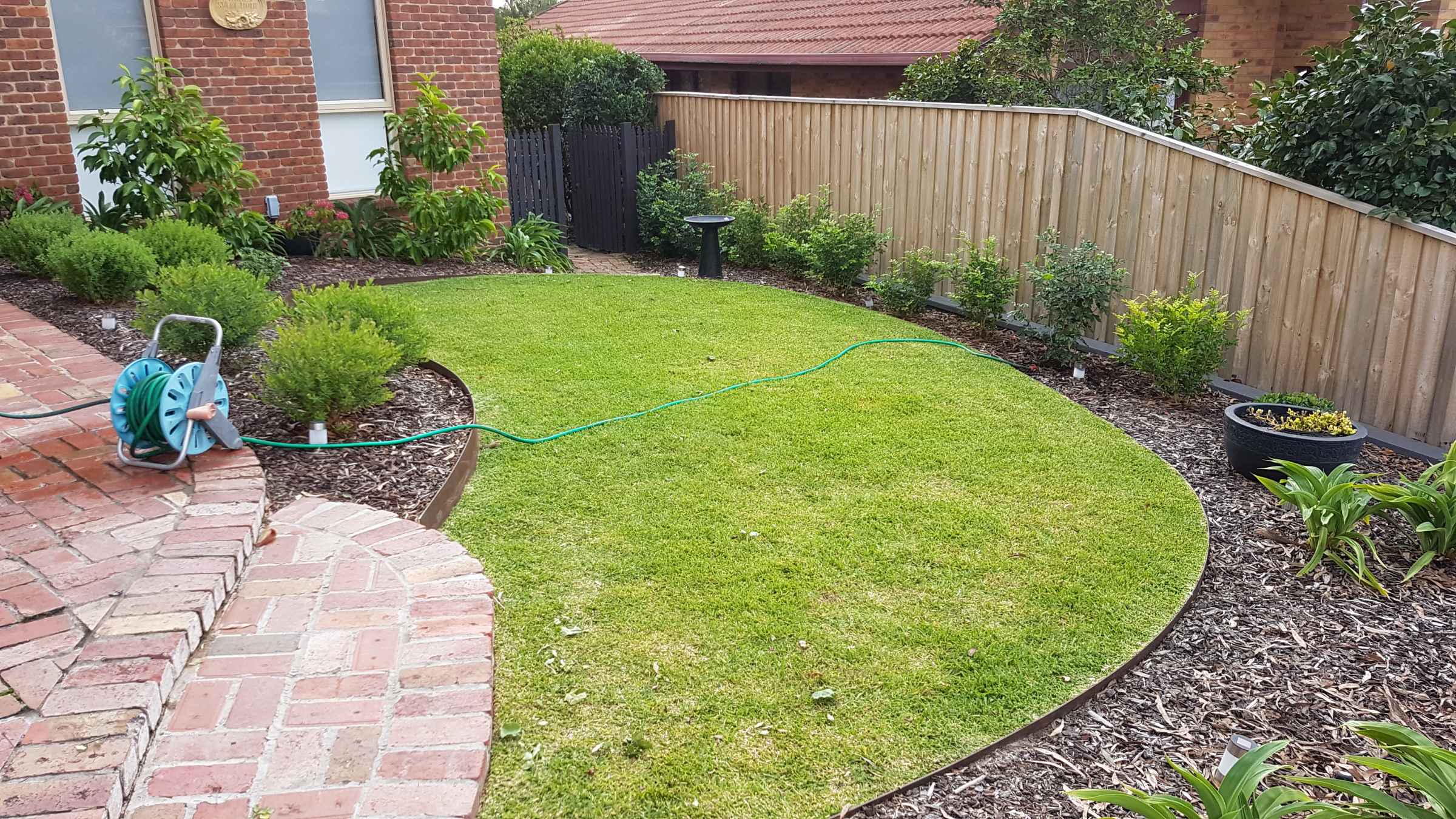 Curved shop garden edging