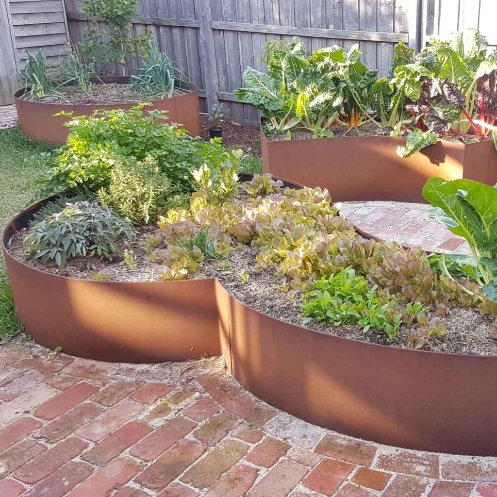 Raised Steel Edging Applied Horticultural Services